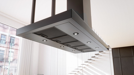 Okap kuchenny wyspowy GLOBALO NOELIA ISOLA 120.1 BLACK