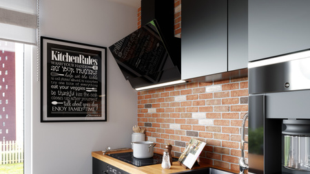 Okap kuchenny przyścienny GLOBALO ZENESOR 90.2 BLACK