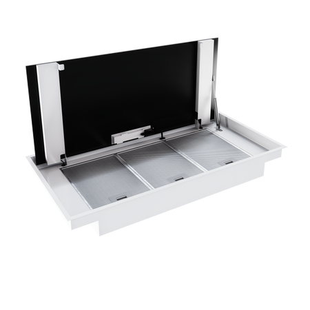 Okap sufitowy GLOBALO ZENARA 100.1 WHITE + turbina TW 2.1