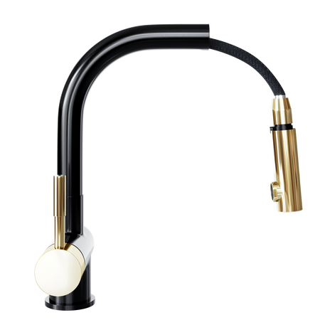 Bateria kuchenna GLOBALO LOBIO BLACK/LIGHT GOLD RING 1.1