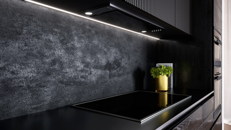 Okap kuchenny podszafkowy GLOBALO DESOLERO 90.2 BLACK