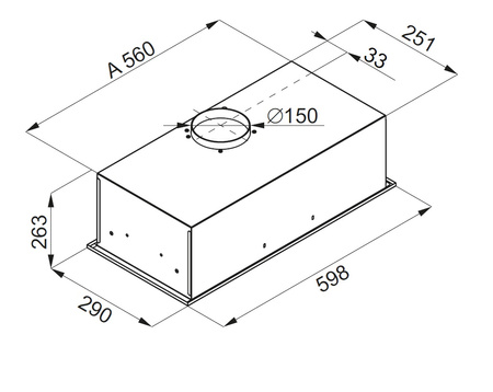 Okap kuchenny podszafkowy GLOBALO FLUERIS 60.1 BLACK SENSOR SMELL