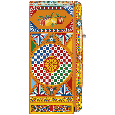 Lodówka chłodziarko zamrażarka wolnostojąca FAB28RDGC6 SMEG Retro Dolce&Gabbana