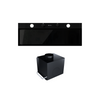 Okap kuchenny podszafkowy GLOBALO FLUXIME 90.1 BLACK + turbina TW 2.1