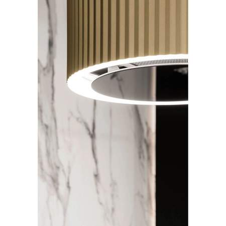 Okap kuchenny wyspowy CIARKO Design Monogram W Gold złoty - CDW3802Z