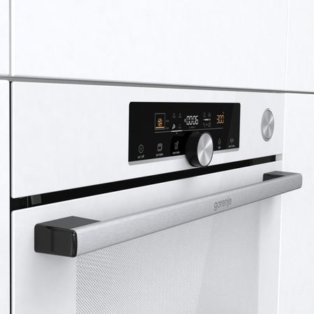 Piekarnik do zabudowy biały GORENJE G600 System Multi z dodatkiem pary BPSA6747A08WG