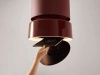 Okap kuchenny przyścienny CIARKO Design Fluo Burgundy Satin/Gloss CDP3805BUSG