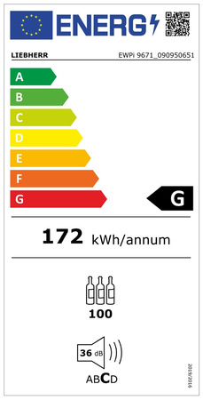 Chłodziarka do win ze strefami temperatur do zabudowy LIEBHERR Monolith EWPi 9671