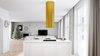 Okap kuchenny wyspowy GLOBALO CYLINDRO ISOLA 39.6 GOLD MAT