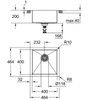 GROHE ZLEW K700 STAL SZCZOTKOWANA. 31578SD1