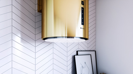 Okap kuchenny przyścienny GLOBALO HEWENO 39.3 LIGHT GOLD