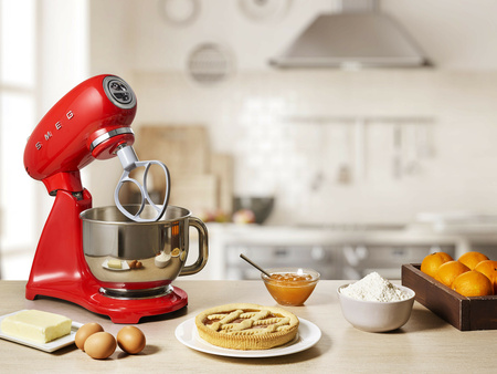 Mikser, jednolity kolor, czerwony SMF03RDEU - Smeg