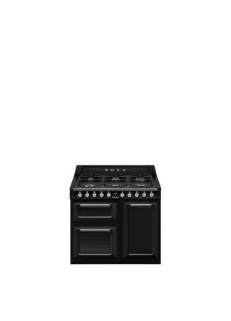 Kuchnia wolnost, 100cm, Victoria, czarny TR103BL - Smeg