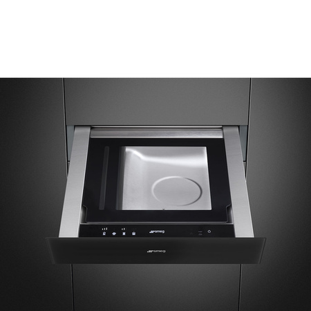 Szuflada do pak. próż., Linea, czarny CPV115B3 - Smeg