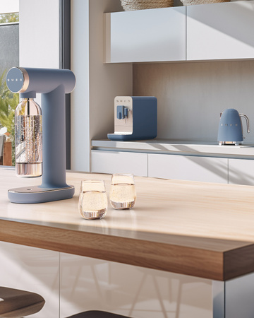 SMEG – niebieski saturator do gazowania wody SKC01SBM