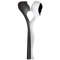 Bugatti ABBRACCIO zestaw łyżek do sałaty stalowy / czarny 67-170IBDIN