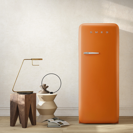 Lodówka chłodziarko zamrażarka SMEG Retro pomarańczowy FAB28ROR6