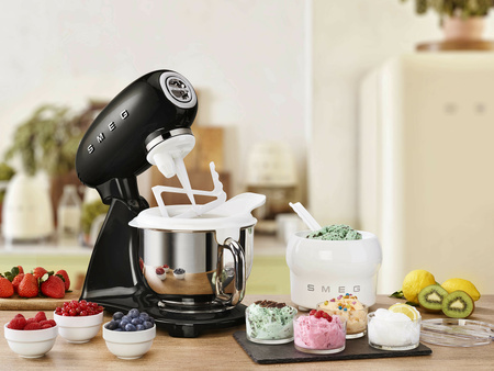 Mikser, jednolity kolor, czarny SMF03BLEU - Smeg