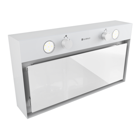 Okap kuchenny podszafkowy GLOBALO FLUXIME 60.1 WHITE + turbina TW 2.1