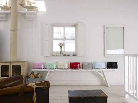 Toster, dwie kromki, czerwony TSF01RDEU - Smeg