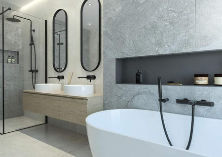 Bateria wannowa ścienna BQA_N10M - Deante