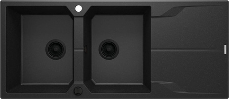 Zlewozmywak granitowy 2-komorowy z ociekaczem ZQN_G213 - Deante