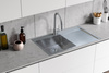Zlew kuchenny BERG ACERO 1.0 OC komora LEWA SZCZOTKOWANA STAL 780x510x200 ACERO1OCL