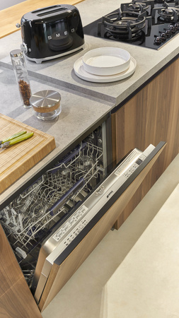 Toster, dwie kromki, czarny TSF01BLEU - Smeg