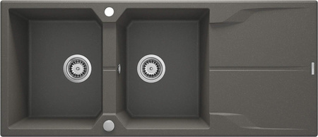 Zlewozmywak granitowy 2-komorowy z ociekaczem ZQN_T213 - Deante
