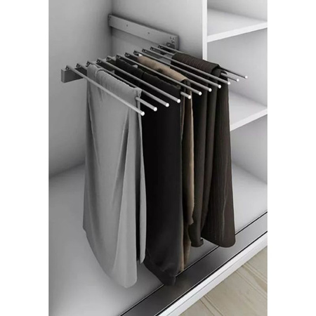 PEKA wieszak wysuwany na spodnie do szafy - max. 10 par spodni