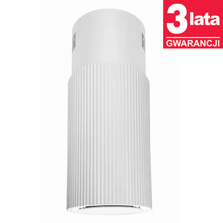 Okap kuchenny wyspowy CIARKO Design Monogram W White biały - CDW3802B