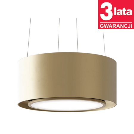 Okap kuchenny wyspowy CIARKO Design Piu Light Gold 60cm - CDW6002Z