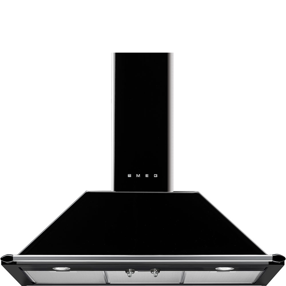 Okap kuchenny, Victoria, 90 cm, czarny KT90BLE - Smeg