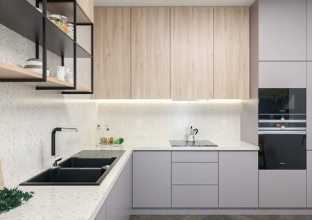 Zlewozmywak granitowy 2-komorowy z ociekaczem ZQN_G213 - Deante