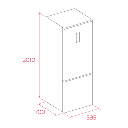 Lodówko-zamrażarka wolnostojąca TEKA z technologią Total No Frost RBF 88680 DSS / 113400046