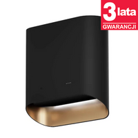 Okap kuchenny przyścienny CIARKO Design SIMPLE 60cm Black Gold - CDP6002B/G