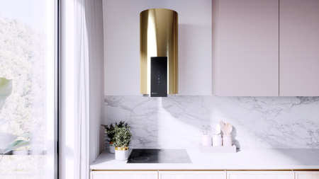 Okap kuchenny przyścienny GLOBALO ROXANO 39.1 LIGHT GOLD