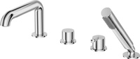 Bateria wannowa 4-otworowa z zestawem prysznicowym BQS_014M - Deante