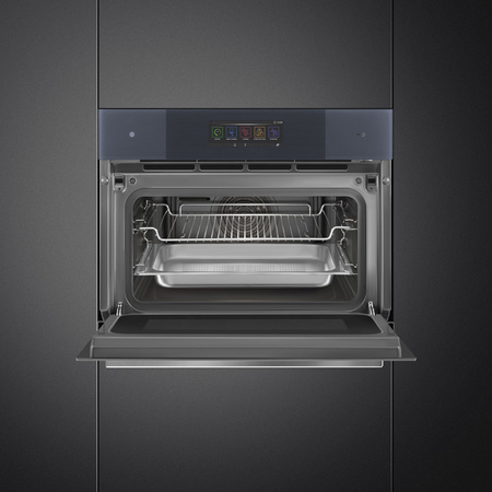 Piekarnik elektryczny z funkcją mikrofali i pary SO4106WAPG - Smeg