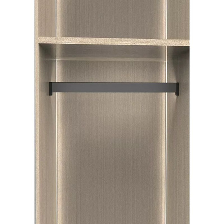Drążek na wieszaki do szafy 92/122cm czarny CONERO