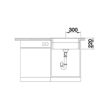 Zlew jednokomorowy BLANCO ETAGON 6 Silgranit czarny - 525890