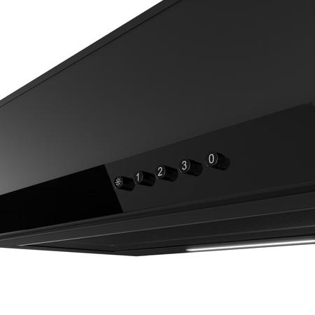 Okap kuchenny podszafkowy ICEBERG VENTO 50 CZARNY filtr czarny VENOPTEMBK5003