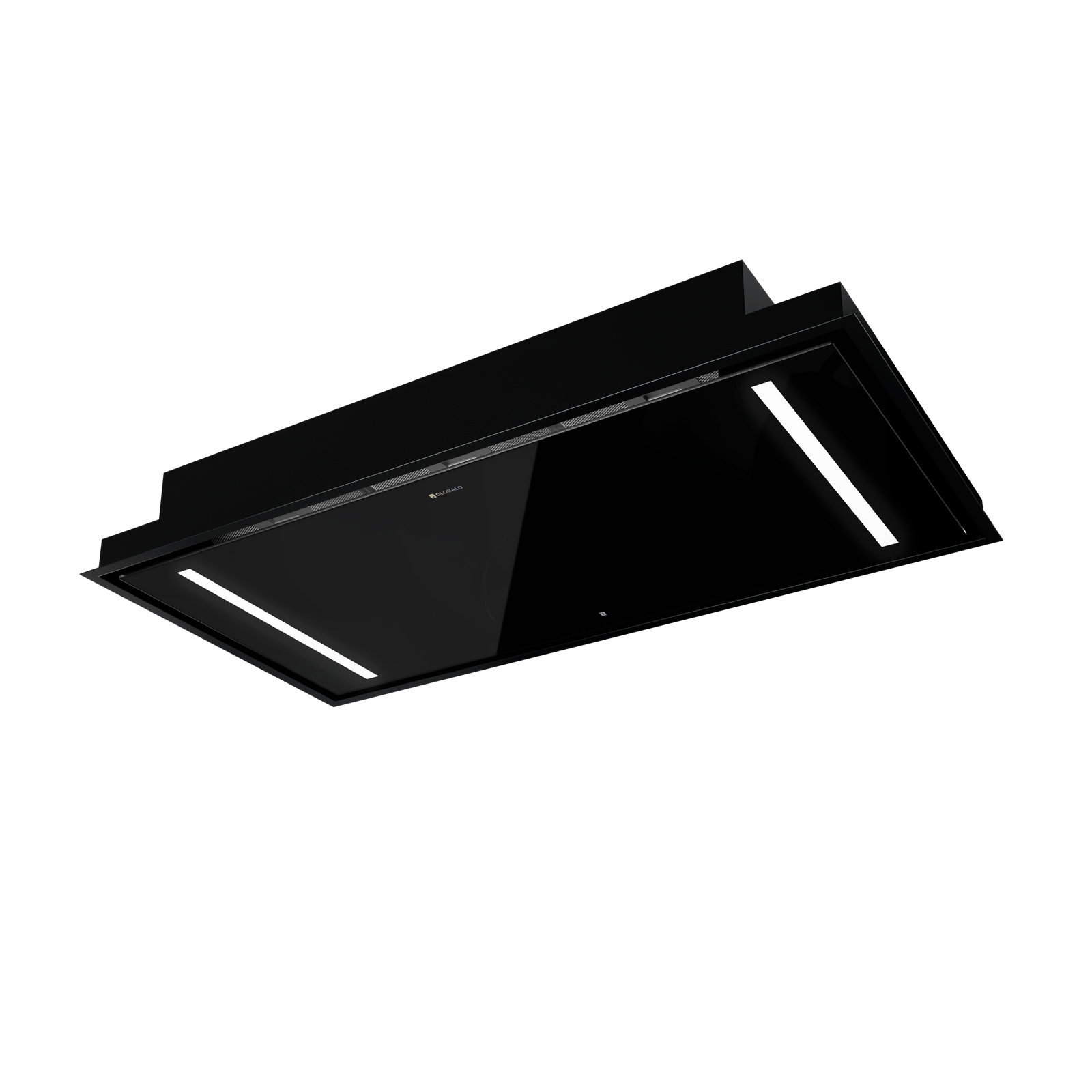 Okap sufitowy GLOBALO ZENARA 100.1 BLACK + turbina TW 2.1