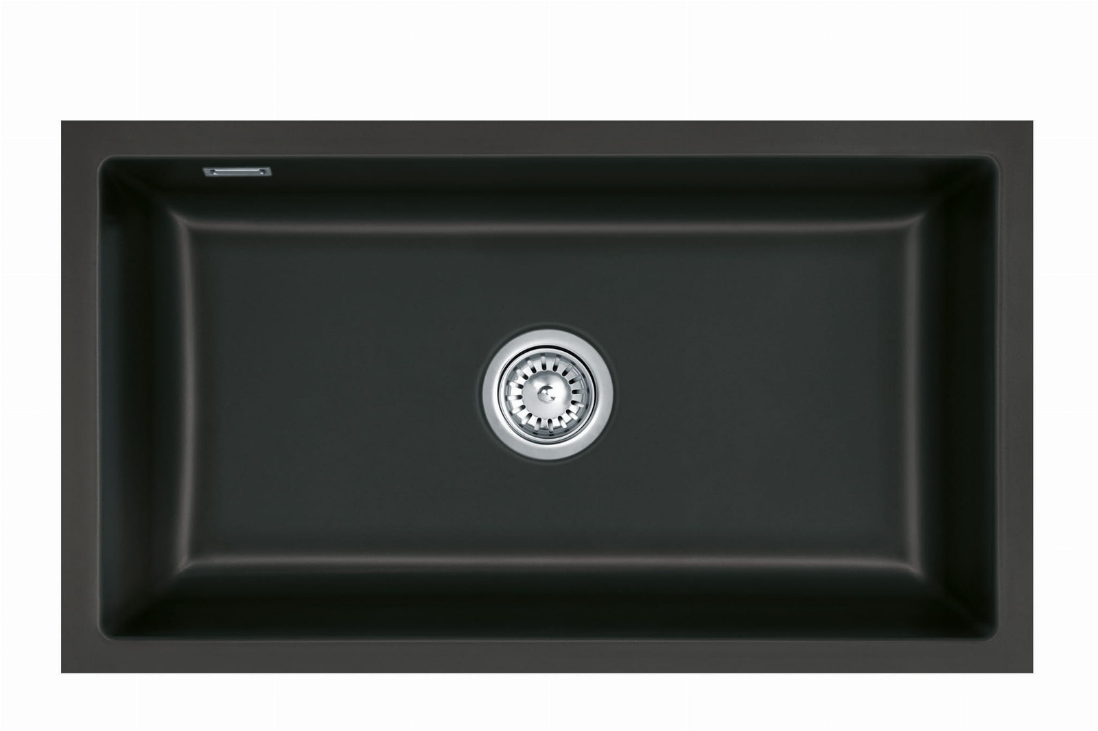 Zlew ceramiczny podblatowy SYSTEMCERAM Mera 80U Nigra 87 - 53700187