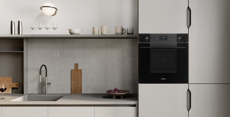 Piekarnik, 60 cm, Linea, czarny SF6100VB3 - Smeg