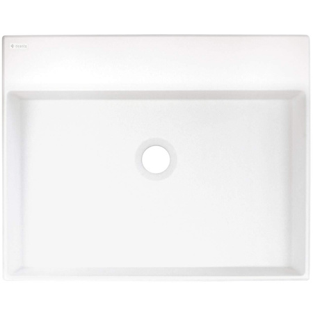 Umywalka granitowa nablatowa z miejscem na baterię - 500x400 mm CQR_AU5S - Deante
