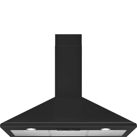 Okap kuchenny przyścienny 90cm SMEG czarny mat KSED95MBL