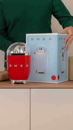 Wyciskarka do cytrusów, czerwony CJF11RDEU - Smeg