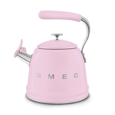 Czajnik z gwizdkiem, pastelowy róż WKF01PK - SMEG