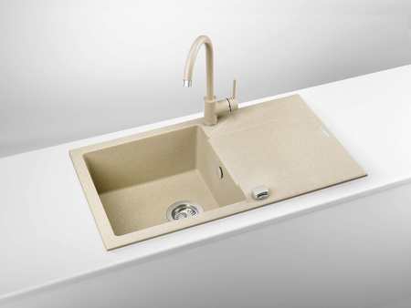 Zlewozmywak granitowy 1-komorowy z ociekaczem ZQJ_7113 - Deante